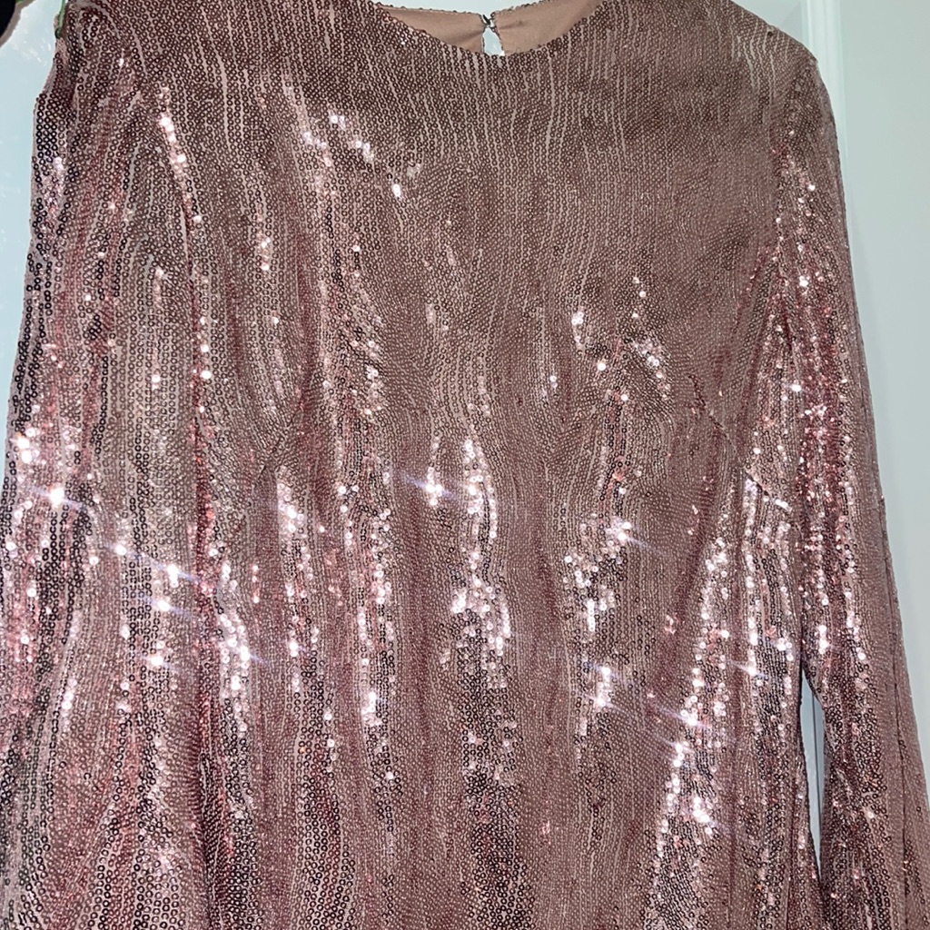 Women Brand New Size 42 Pink Sparkly Dress